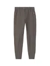 Burberry Stretch Cotton Herringbone Jodhpurs In Brown