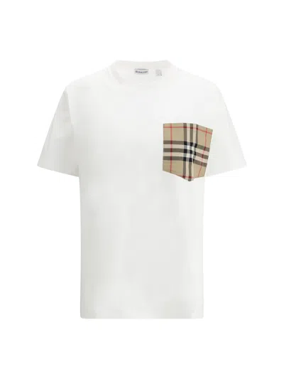 BURBERRY BURBERRY WOMEN ARCHIVE CHECK POCKET T-SHIRT