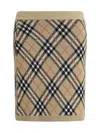 Burberry Women Archivio Check Miniskirt In Multi