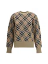 Burberry Archivio Check Sweater In Brown