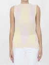 Burberry Embroidered Cotton Blend Top