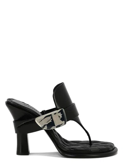 BURBERRY WOMEN'S BAY LEATHER SANDALS