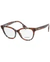 Burberry Evelyn Demo Cat Eye Ladies Eyeglasses Be2375 3966 51 In Brown
