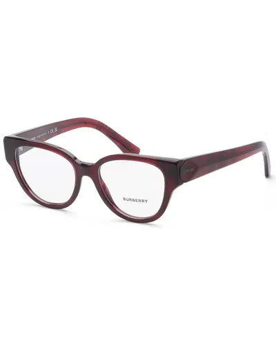 Burberry Women's Be2421 51mm Optical Frames In Burgundy