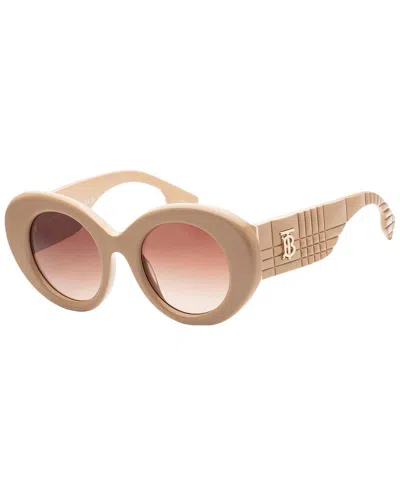 Burberry Women's Be4370u 49mm Sunglasses In Brown