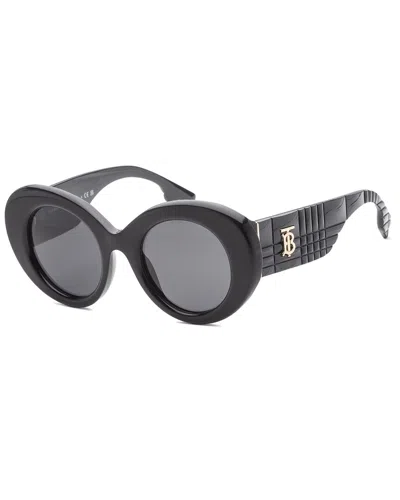 Burberry Women's Be4370u 49mm Sunglasses In Black