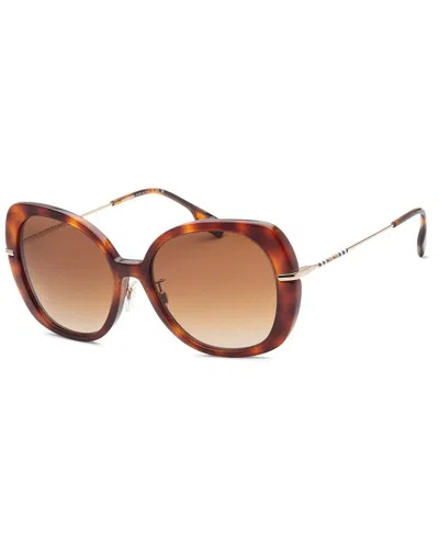 Burberry Women's Be4374f 55mm Sunglasses In Brown