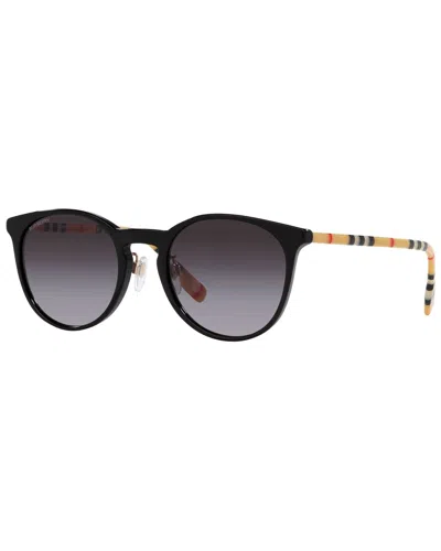 Burberry Women's Be4380d 51mm Sunglasses In Black