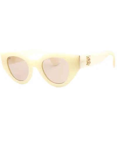Burberry Women's Be4390 47mm Sunglasses In White