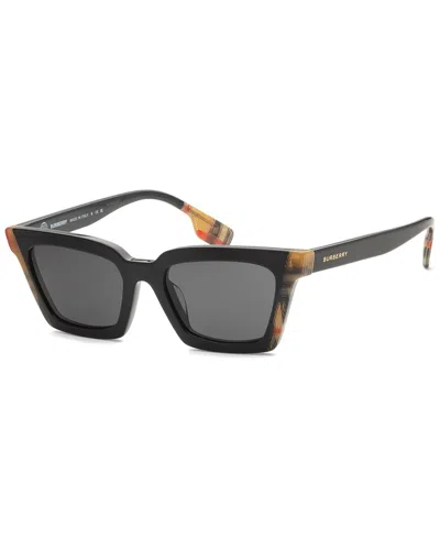 Burberry Women's Be4392u 52mm Sunglasses In Black