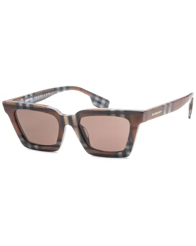 Burberry Women's Be4392u 52mm Sunglasses In Brown