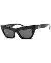 Burberry Dark Grey Cat Eye Ladies Sunglasses Be4420u 300187 55 In Black