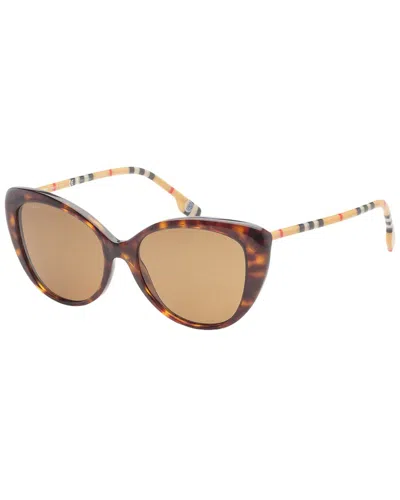 Burberry Women's Be4407 54mm Polarized Sunglasses In Brown