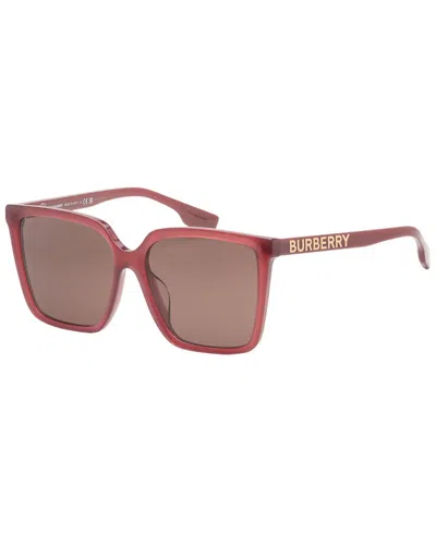 Burberry Women's Be4411d 57mm Sunglasses In Red