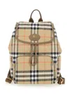 Burberry Embroidered Canvas Backpack In Multi