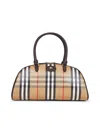 Burberry Beige Highlands Bowling Bag In Multi