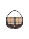 Burberry Check Motif Crossbody Handbag With Removable Strap In Nude