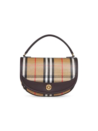 Burberry Women Beige Highlands Crossbody Bag