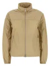 Burberry Windbreaker With Elastic Cuffs And High Collar