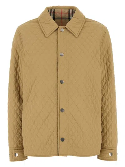 BURBERRY WOMEN'S BEIGE NYLON REVERSIBLE PADDED JACKET