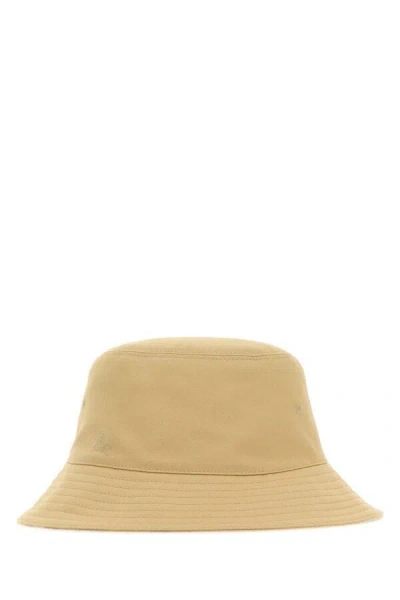 BURBERRY BURBERRY WOMEN BEIGE POLYESTER BLEND BUCKET HAT