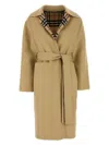 Burberry Checked-detail Wrap Coat