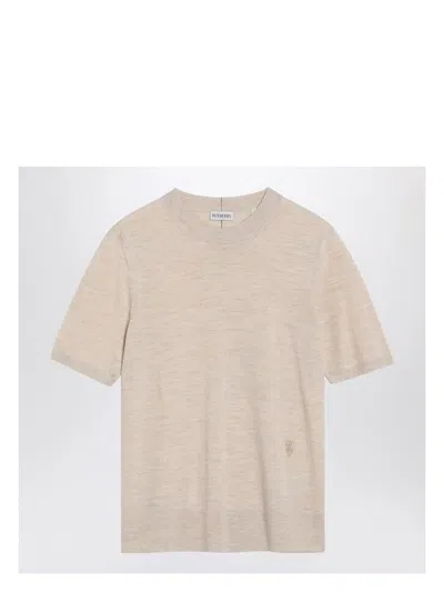 BURBERRY WOMEN'S BEIGE WOOL SWEATER