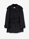 Burberry London Belted Berryhill Padded Car Coat In Black