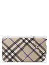 Burberry Beige Check Chain Strap Wallet Bag In Neutral