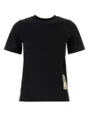 Burberry Women Black Cotton T-shirt In Black