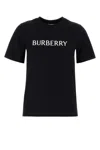 Burberry Women Cotton T-shirt With Logo In Black