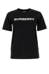 Burberry Black T-shirt With Bold Logo Design In Black
