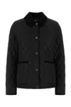 Burberry Women Black Nylon Jacket In Black