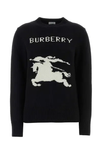 Burberry Women Black Wool Blend Sweater