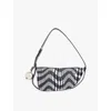 Burberry Mini Shield Shoulder Bag In Black/white