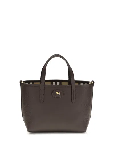 Burberry Women Bloomsbury Mini Reversible Tote Bag In Brown