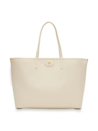 Burberry Women's Bloomsbury Reversible Leather & Check Plaid Tote Bag