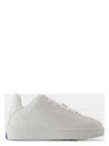 Burberry Women Box Sneaker In Leather In White