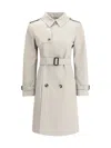 Burberry Trench Coat Belted At Waist With Epaulettes