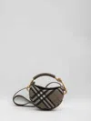 Burberry Womens Brush Bridle Cotton-blend Clutch Bag In Brown