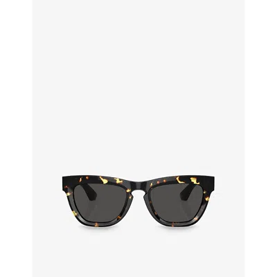 Burberry Womens Brown Be4415u Square-frame Acetate Sunglasses