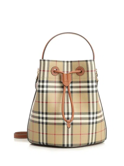 Burberry Women Bucket Bag In Brown