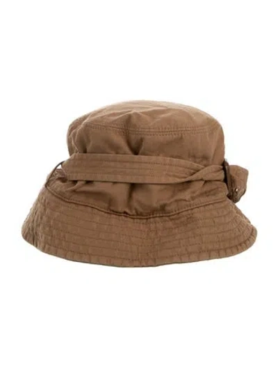Pre-owned Burberry Women's Bucket Hat In Brown