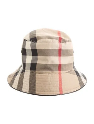 Pre-owned Burberry Women's Bucket Hat In Neutrals