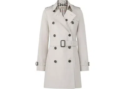 Pre-owned Burberry Women's  Doublebreasted Trench Coat In Beige