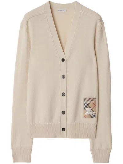 Pre-owned Burberry Women's  Ekd Ww Cardigan In Nutmeg