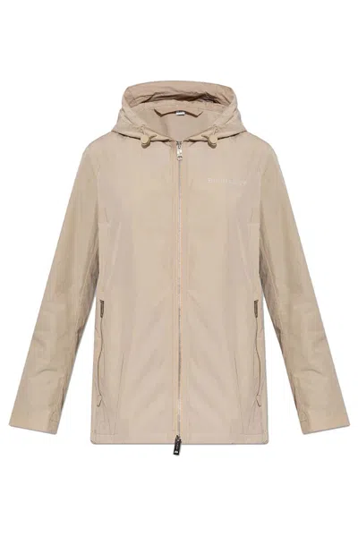 Pre-owned Burberry Women's  Everton Hooded Jacket In Beige