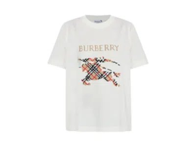 Pre-owned Burberry Women's  Frankie Top In Dark Vintage Heather