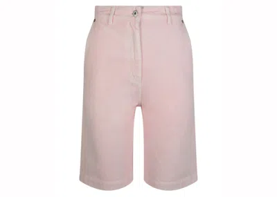 Pre-owned Burberry Women's  High Waist Bermuda Shorts In Pink