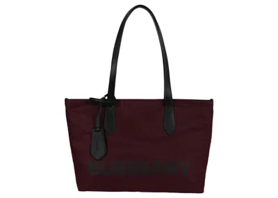 Pre-owned Burberry Women's  Logo Tote In Burgundy